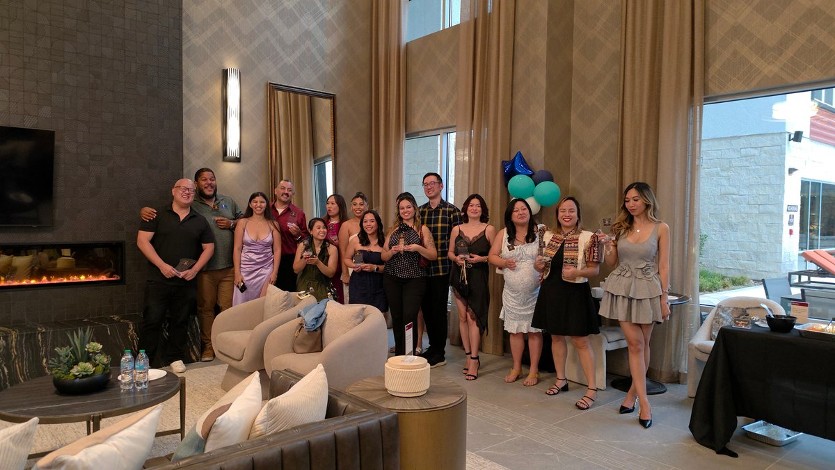 Content creators and hosts gathered together at the Chinatown Creator Awards Reception at COYA Living
